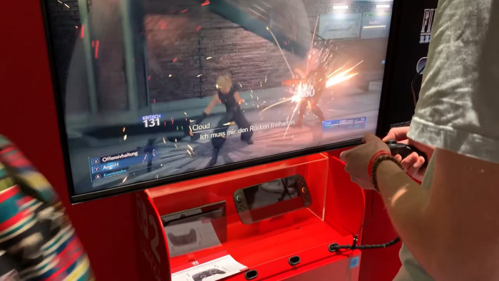 試遊ブースのスタッフからの情報によると、FF7リメイクのスイッチ2版は40fpsで動作するようになっているとのことです