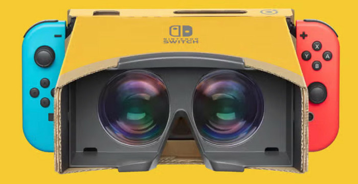 バーチャルボーイ スイッチ1＆スイッチ2でニンテンドーラボのVRはサポートしないとのことです
