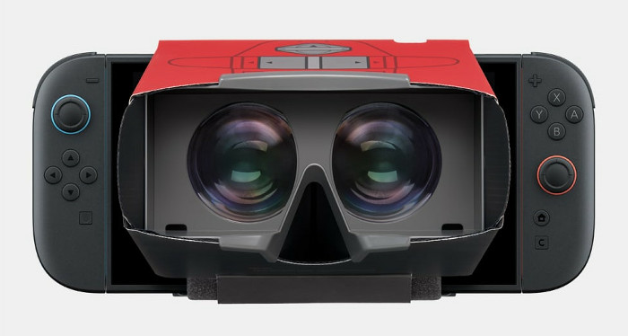 前者は昔のバーチャルボーイを再現したようなしっかりとした作りとデザインであり、後者は紙に立体処理をするレンズが付属しているだけという簡易的なものになっている