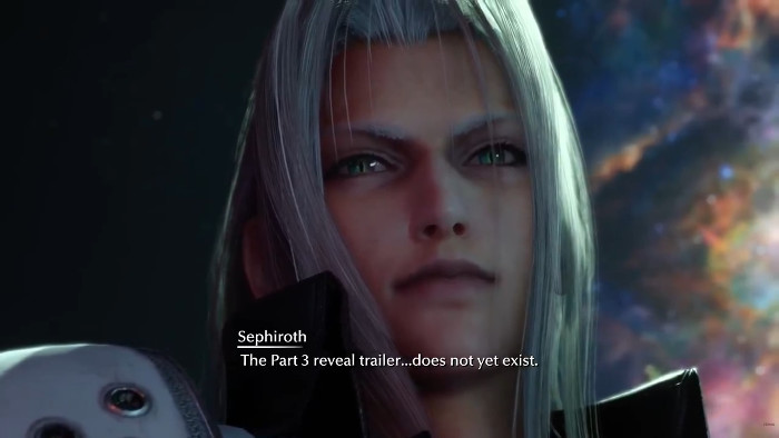 セフィロスは元のFF7Rのシーンでは「前向き」な内容を口にするのですが、今回の動画もそれを真似て「だが俺は希望を捨てたくない」というような趣旨の話