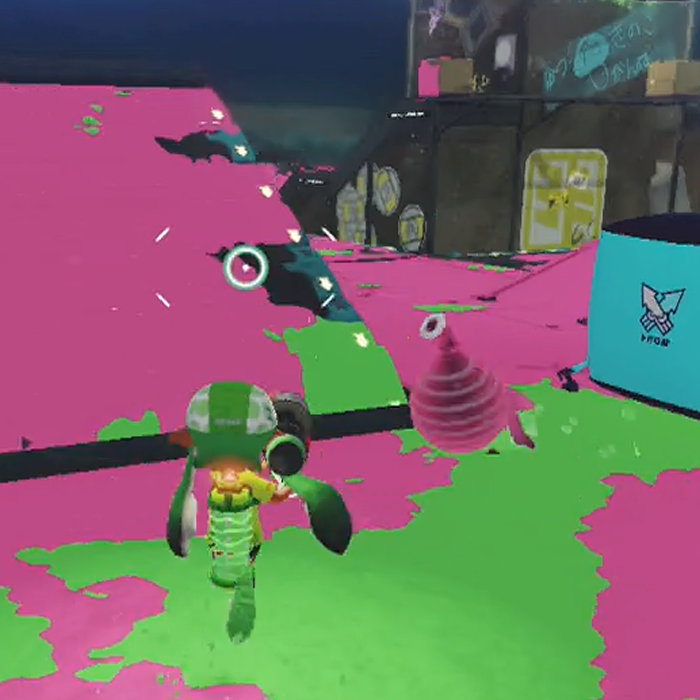 スプラトゥーン、タコにイカリングが乗っ取られ、背景も変わる 