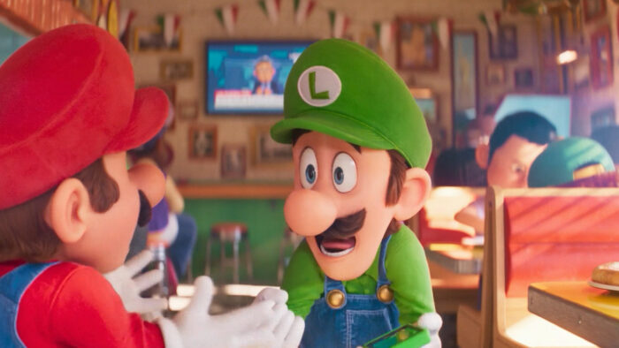マリオ映画の第2弾のタイトルはスーパーマリオワールドという案内。ヨッシーのデビュー作