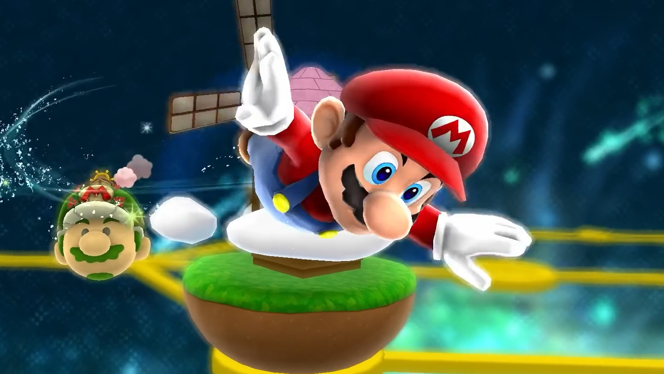 スーパーマリオギャラクシー 1＋2、スイッチ2だと4Kとマウス操作。ハイブリッドエミュ
